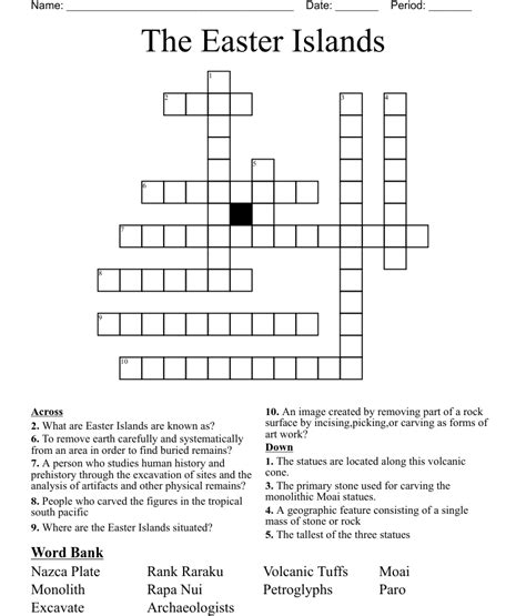 easter island crossword puzzle clue